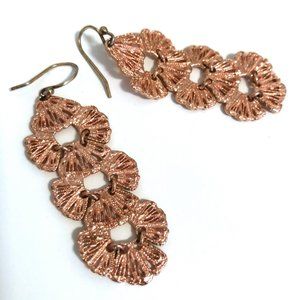 Stella & Dot ✨ Geneve Linear Earrings Rose Gold